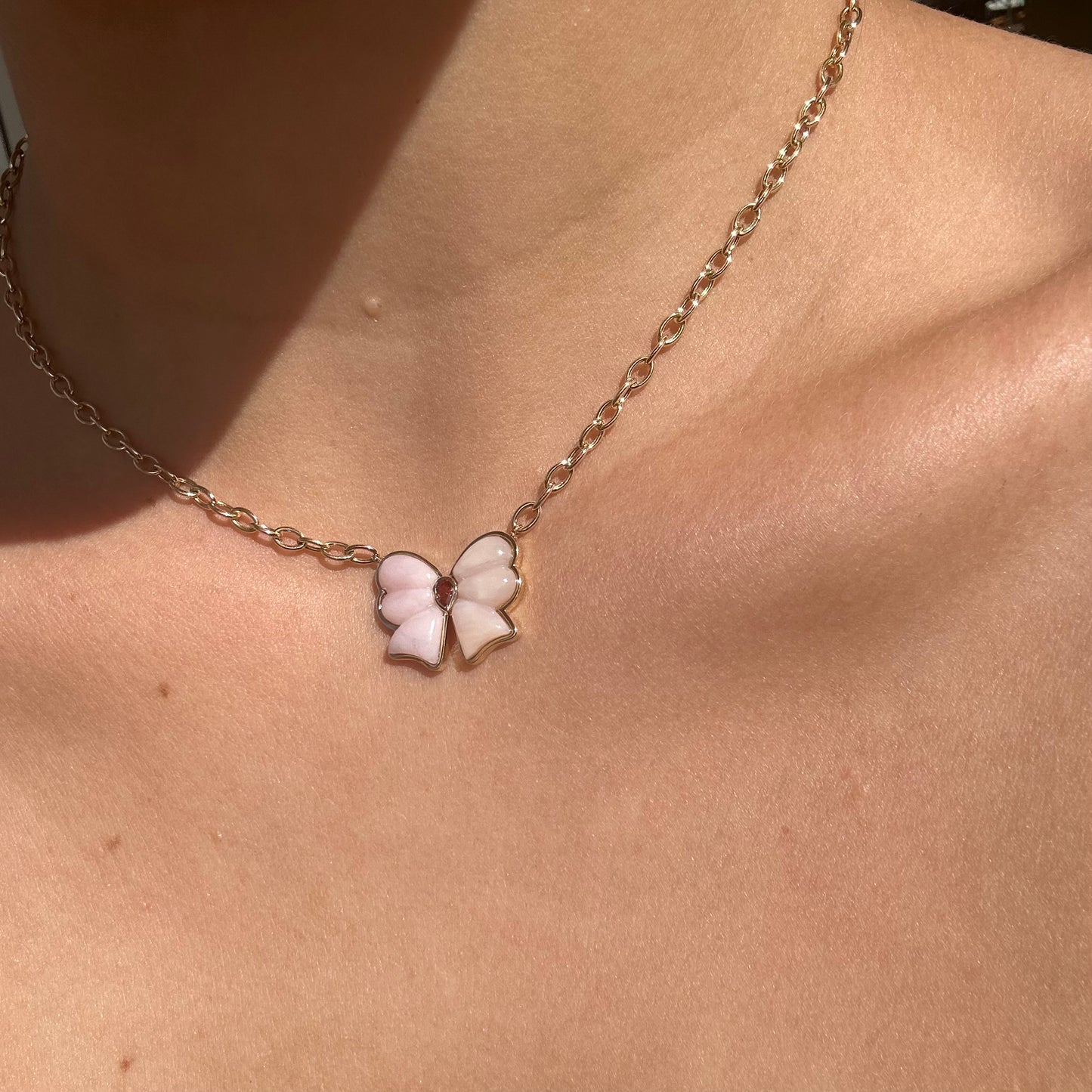 Berkley Small Bow Pendant Necklace